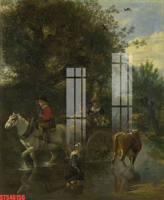 File gốc Tranh sơn dầu phương tây tổng hợp STS46156 (vector) cho in ấn