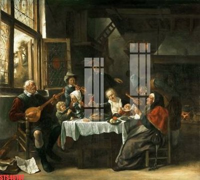 File gốc Tranh sơn dầu phương tây tổng hợp STS46187 (in tráng gương) sang trọng