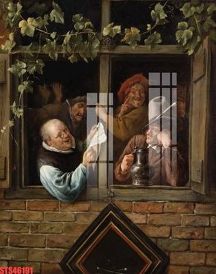 File in trần Tranh sơn dầu phương tây tổng hợp STS46191 (bản gốc) mây trời