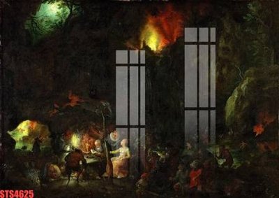 File PSD Tranh sơn dầu phương tây tổng hợp STS4625 (bản gốc) cho nhà in