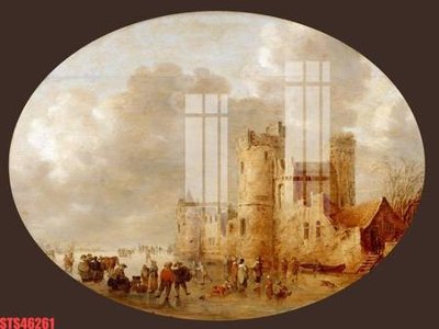 File tranh Tranh sơn dầu phương tây tổng hợp STS46261 (ảnh gốc) cho in ấn kỹ thuật số