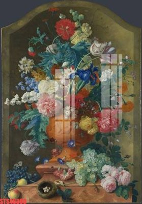 File tranh Tranh sơn dầu phương tây tổng hợp STS46300 (gốc) in trên kính