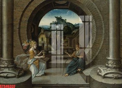 Ảnh gốc Tranh sơn dầu phương tây tổng hợp STS46337 (siêu chi tiết) để in ấn