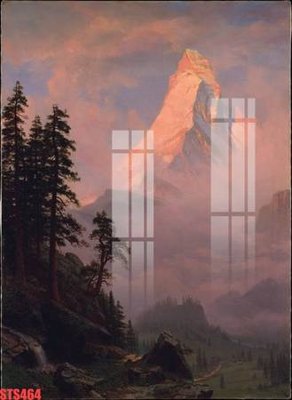 File gốc Tranh sơn dầu phương tây tổng hợp STS464 (in lụa) tranh mã đáo