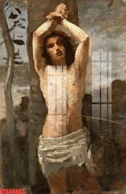 File tranh Tranh sơn dầu phương tây tổng hợp STS46843 (ảnh gốc) in trần xuyên sáng