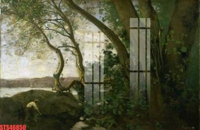 File tranh Tranh sơn dầu phương tây tổng hợp STS46850 (gốc) chủ đề thiên nhiên