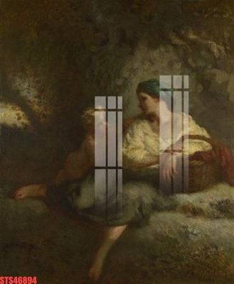 File in trần Tranh sơn dầu phương tây tổng hợp STS46894 (bản gốc) phong cảnh