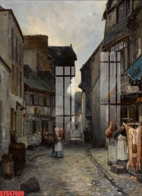 File gốc Tranh sơn dầu phương tây tổng hợp STS47408 (phong cách) châu Âu