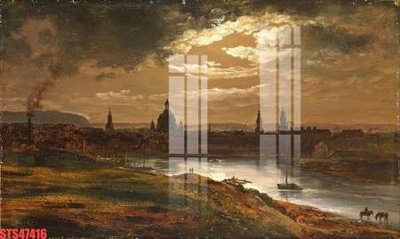 File tranh Tranh sơn dầu phương tây tổng hợp STS47416 (bản gốc) in lụa 5D