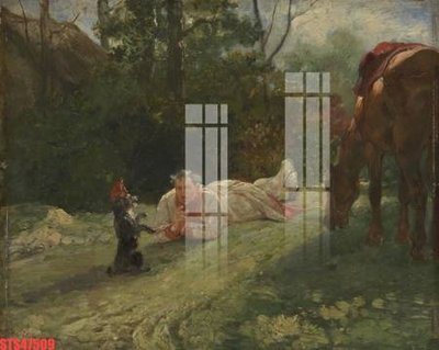 File gốc Tranh sơn dầu phương tây tổng hợp STS47509 (trang trí) phòng ngủ