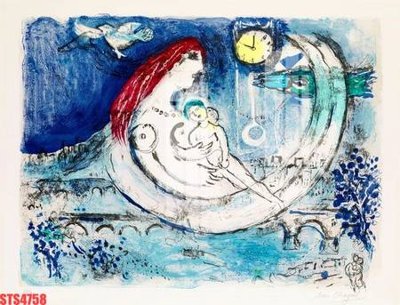 File gốc Tranh sơn dầu phương tây tổng hợp STS4758 (in lụa) tranh thuận buồm