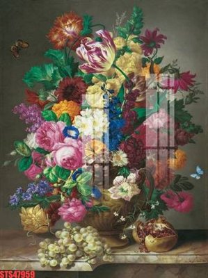 File in mica Tranh sơn dầu phương tây tổng hợp STS47959 (ảnh gốc) đẹp