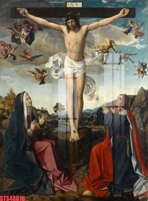 File gốc Tranh sơn dầu phương tây tổng hợp STS48016 (in mica) làm bảng hiệu