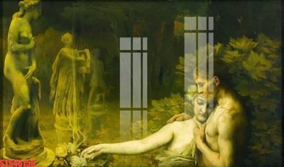 File in lụa Tranh sơn dầu phương tây tổng hợp STS48156 (phong cảnh) Tranh sơn dầu phương tây tổng hợp STS48156