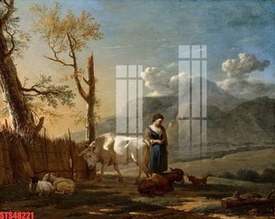 File gốc in ấn Tranh sơn dầu phương tây tổng hợp STS48221 độ phân giải cao