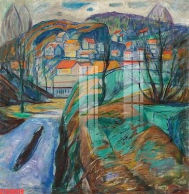 File gốc Tranh sơn dầu phương tây tổng hợp STS48419 (in mica) làm quà tặng