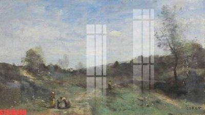 Ảnh gốc file in lụa Tranh sơn dầu phương tây tổng hợp STS48499 chi tiết