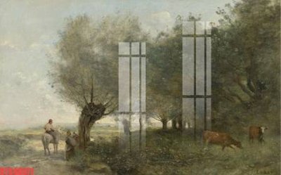 File gốc Tranh sơn dầu phương tây tổng hợp STS48571 (vector) cho in ấn