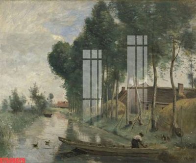 File in trần Tranh sơn dầu phương tây tổng hợp STS48629 (bản gốc) phong cảnh