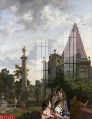 File tranh Tranh sơn dầu phương tây tổng hợp STS48695 (gốc) in vải canvas