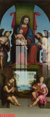 File in trần Tranh sơn dầu phương tây tổng hợp STS49084 (bản gốc 3D) sống động