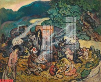 File tranh Tranh sơn dầu phương tây tổng hợp STS49260 (bản gốc) in canvas