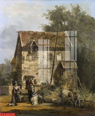 File tranh Tranh sơn dầu phương tây tổng hợp STS49294 (gốc) in trên kính