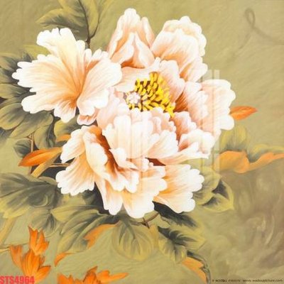 File in lụa Tranh sơn dầu phương tây tổng hợp STS4964 (hoa văn) Tranh sơn dầu phương tây tổng hợp STS4964