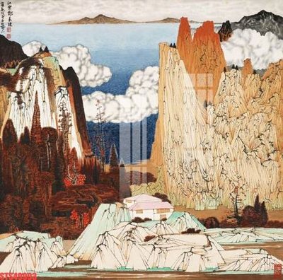 File in trần Tranh sơn dầu phương tây tổng hợp STS49993 (bản gốc) đại dương