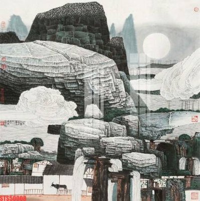 File tranh Tranh sơn dầu phương tây tổng hợp STS50008 (ảnh gốc) in trần xuyên sáng