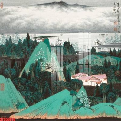 Tải file Tranh sơn dầu phương tây tổng hợp STS50016 (gốc) chủ đề phong thủy