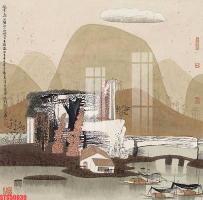 File PSD Tranh sơn dầu phương tây tổng hợp STS50039 (nguyên bản) cho thiết kế