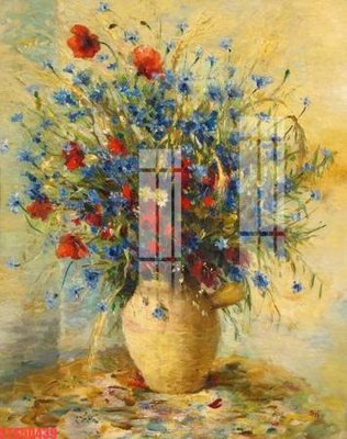 File gốc Tranh sơn dầu phương tây tổng hợp STS50439 (in mica) làm bảng hiệu