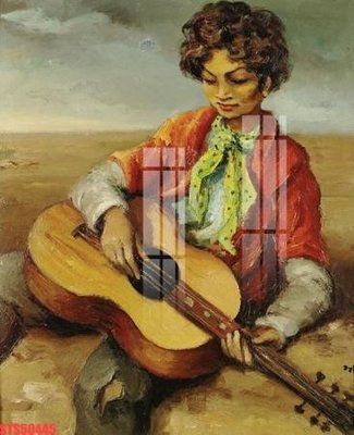 Download file Tranh sơn dầu phương tây tổng hợp STS50445 (gốc) in mica bàn thờ