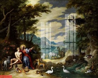 File in lụa Tranh sơn dầu phương tây tổng hợp STS5092 (hoa văn) Tranh sơn dầu phương tây tổng hợp STS5092