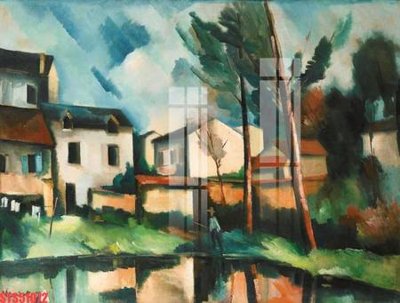 File gốc Tranh sơn dầu phương tây tổng hợp STS51072 (vector) cho in ấn