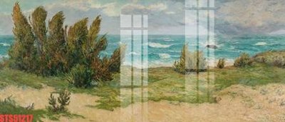 File tranh Tranh sơn dầu phương tây tổng hợp STS51217 (ảnh gốc) in trần 3D