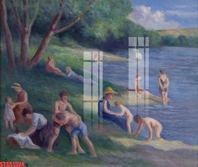 File tranh Tranh sơn dầu phương tây tổng hợp STS51324 (file gốc) chủ đề phong thủy