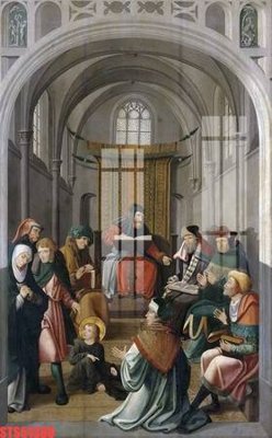 Download file gốc Tranh sơn dầu phương tây tổng hợp STS51388 (in mica) trang trí