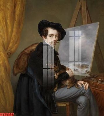 File in trần Tranh sơn dầu phương tây tổng hợp STS51447 (bản gốc) trời sao