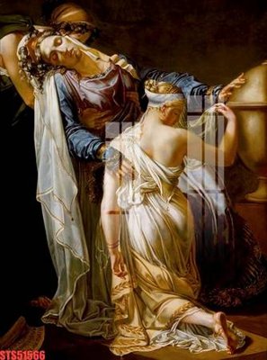 File ảnh Tranh sơn dầu phương tây tổng hợp STS51566 (gốc) in PP, decal