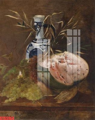 File tranh Tranh sơn dầu phương tây tổng hợp STS5164 (gốc) in vải canvas