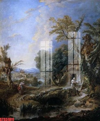 File gốc Tranh sơn dầu phương tây tổng hợp STS51811 (in ấn) màu sắc trung thực