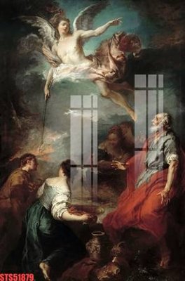 File gốc Tranh sơn dầu phương tây tổng hợp STS51879 (in tráng gương) hiện đại