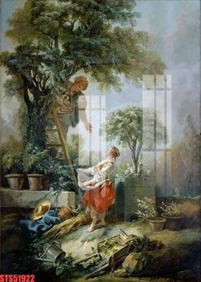 File in trần Tranh sơn dầu phương tây tổng hợp STS51922 (bản gốc) phong cảnh