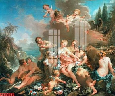 File PSD Tranh sơn dầu phương tây tổng hợp STS51935 (gốc) cho in quảng cáo