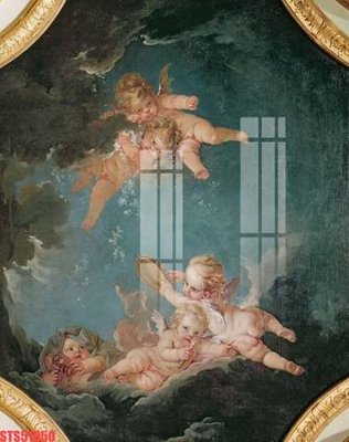 Hình ảnh file gốc in lụa Tranh sơn dầu phương tây tổng hợp STS51950