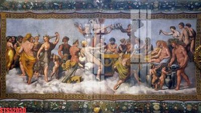 File in lụa Tranh sơn dầu phương tây tổng hợp STS52050 (chất lượng cao) Tranh sơn dầu phương tây tổng hợp STS52050