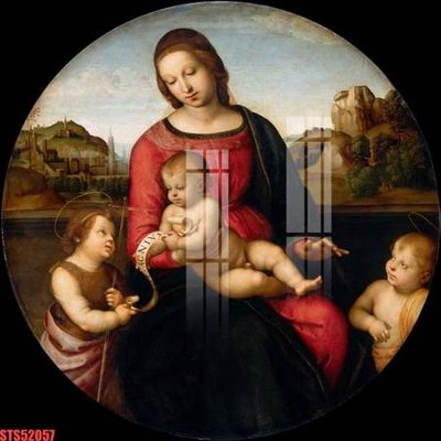 Download file Tranh sơn dầu phương tây tổng hợp STS52057 (gốc) in mica bàn thờ