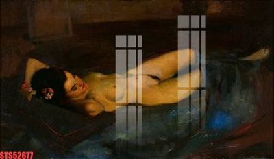 Ảnh gốc file in lụa Tranh sơn dầu phương tây tổng hợp STS52677 chi tiết